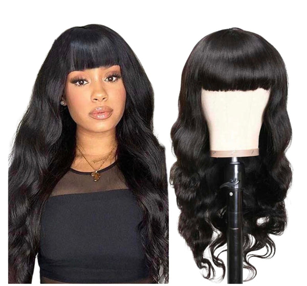 Body Wave Wig with Bangs