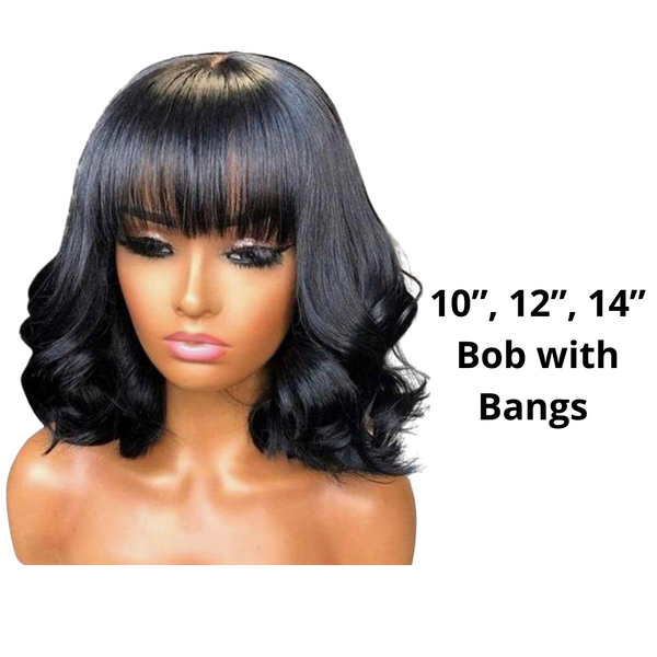 Body Wave Wig with Bangs