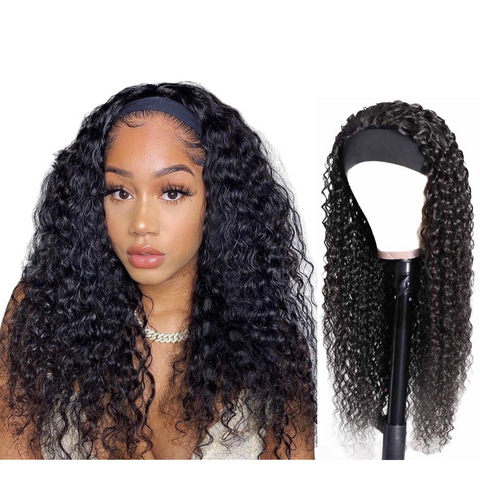 Deep Curl Headband Wig