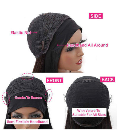 Body Wave Headband Wig